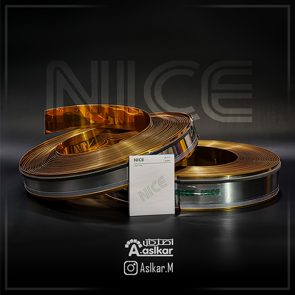 چلنیوم طلایی آینه ای ساده 9سانت NICE