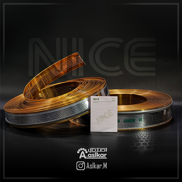 چلنیوم طلایی آینه ای پانچی دایره 7سانت NICE